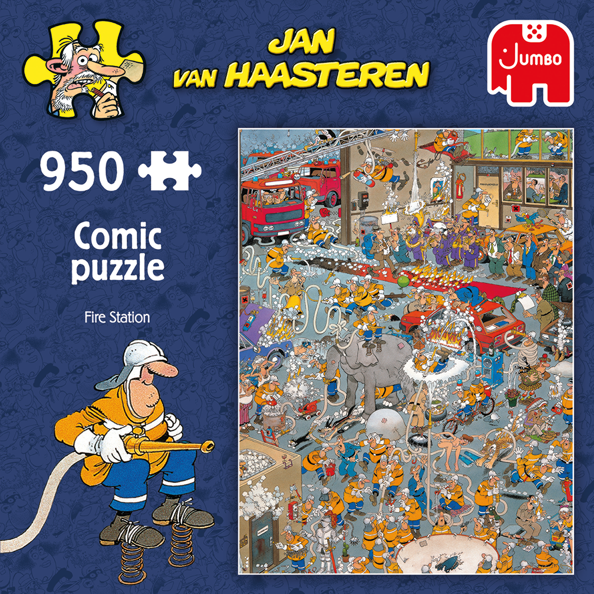 essay Geheim gek Jan van Haasteren – Fire Station – 950 stukjes - Jan van Haasteren