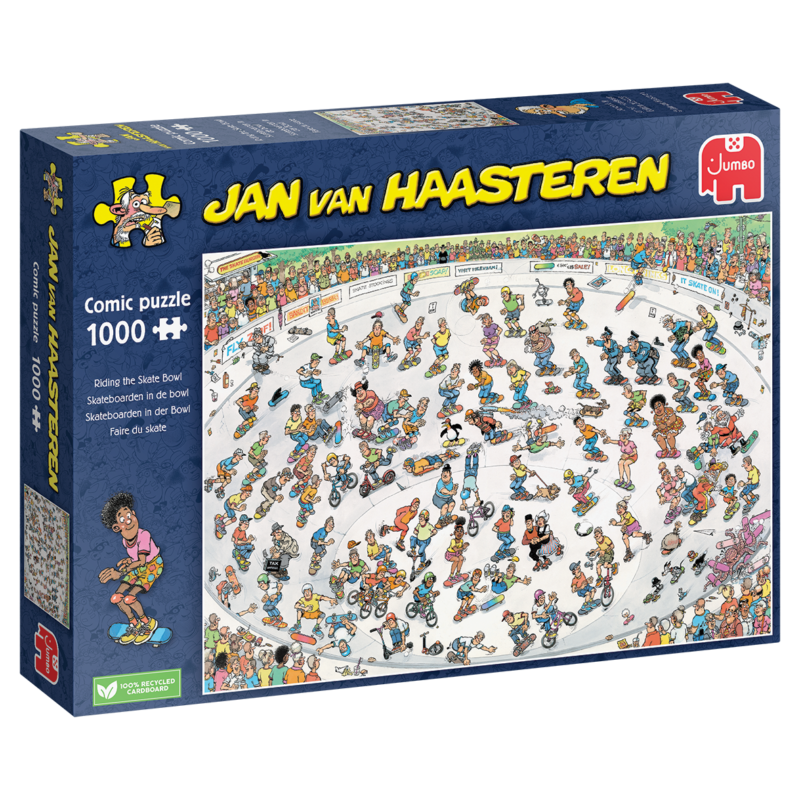 Jan van Haasteren – Skateboarden in de bowl – 1000 stukjes