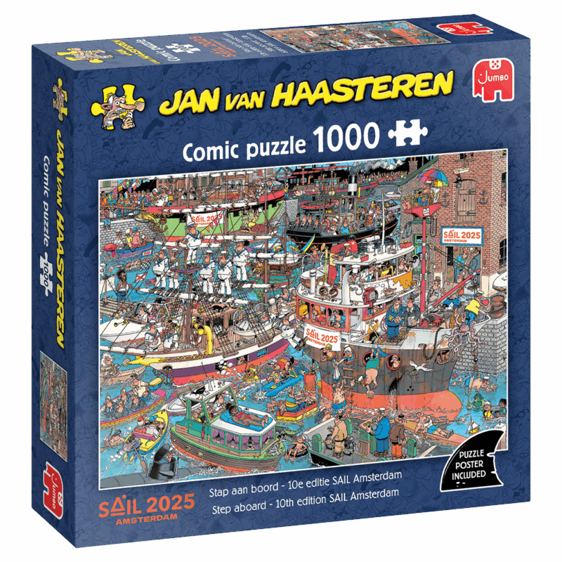 Jan van Haasteren - Stap aan boord - 10e editie SAIL Amsterdam - 1000 stukjes