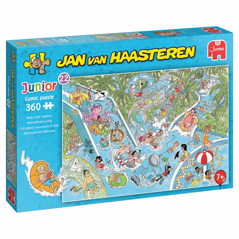 Jan van Haasteren Junior – Waterglijbaan gekte – 360 stukjes